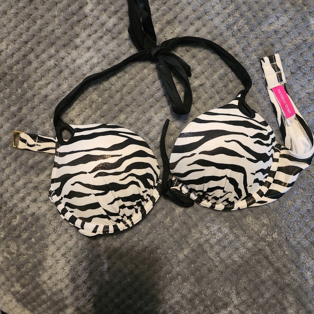 Victoria's Secret Zebra Print Bikini Top